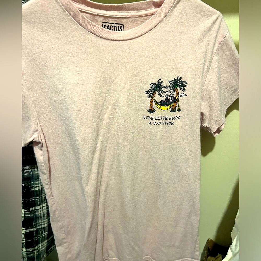 Light Pink top with design